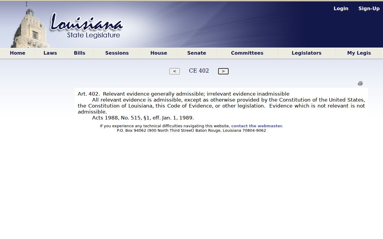 Red River Parish criminal court records Louisiana expungement law