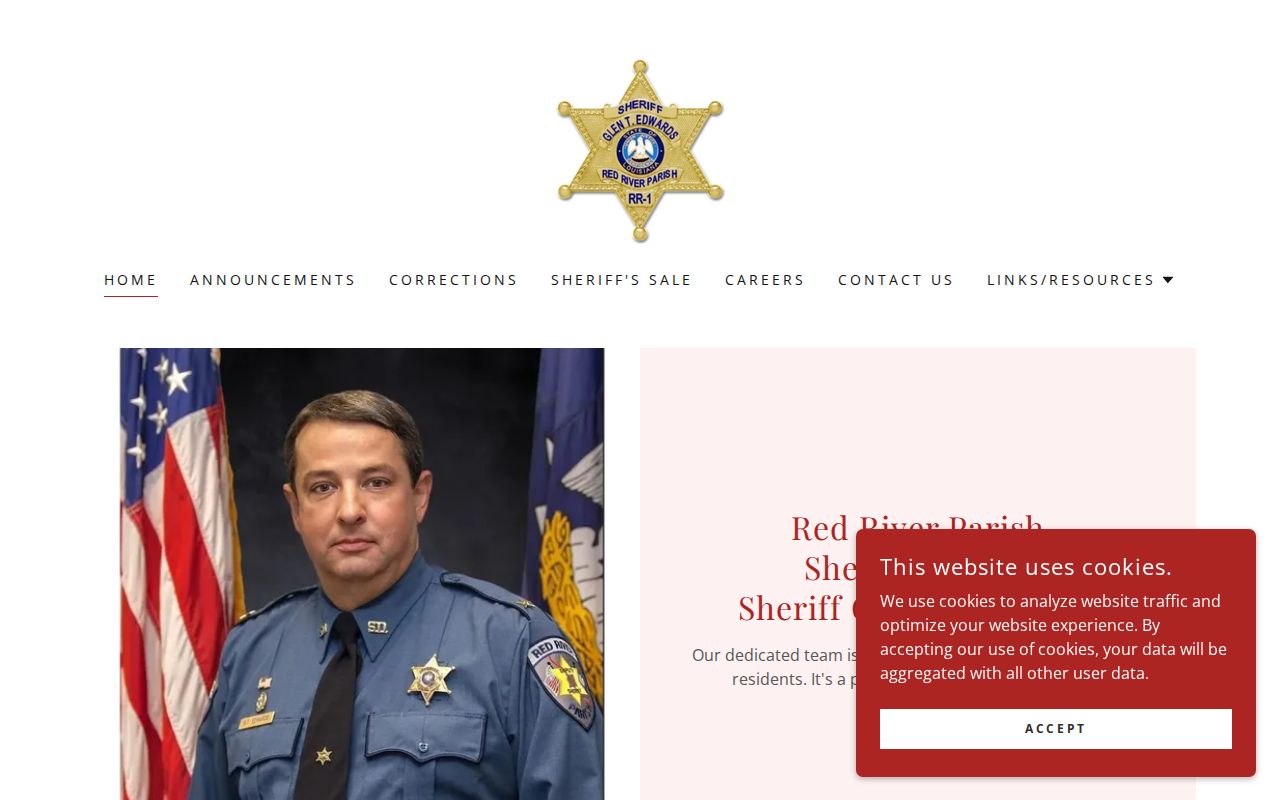 Red River Parish criminal history Sheriff official services